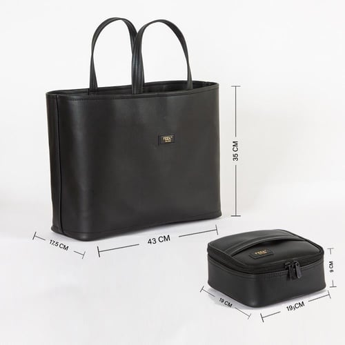 سلة الشيوخ أسود مع حافظة