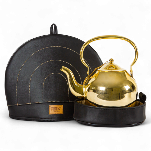 جراب أسود وسط حافظ ابريق (مع قاعدة)