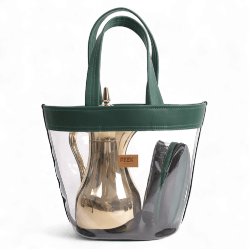 سلة الحرمين المطورة صغيرة أخضر ملكي