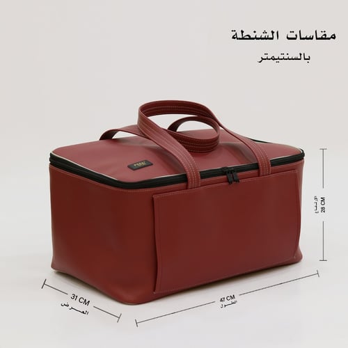 شنطة عزبة الكرم عنابي مطورة