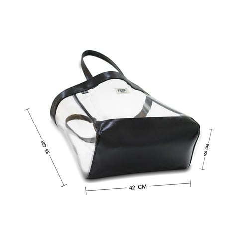 سلة الحرمين شفاف أسود