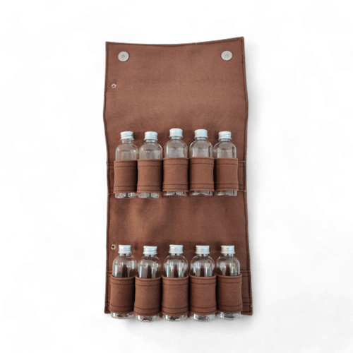 حقيبة توابل للسفر والبر (قماشي بني)