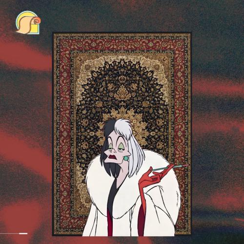 سجادة و جدارية "Cruella Royale "