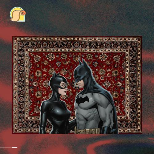 سجادة و جدارية "Batman & Cateoman"