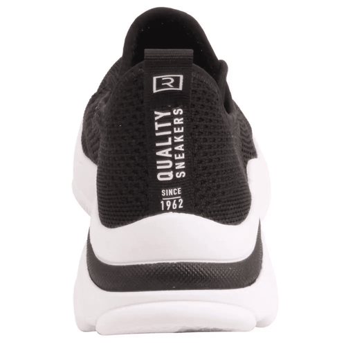 حذاء رياضي اسود مع ابيض كعب ابيض مع اسود