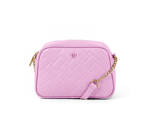 شنطة كروس نسائية بينك بسلسال دهبي