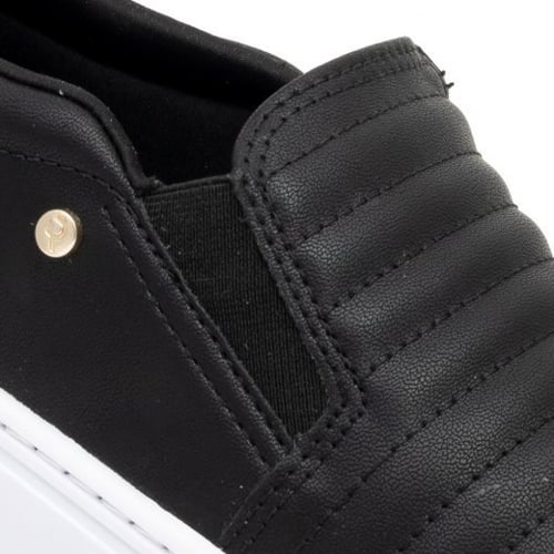 حذاء رياضي برازيلي اسود مع ابيض بدون رباط