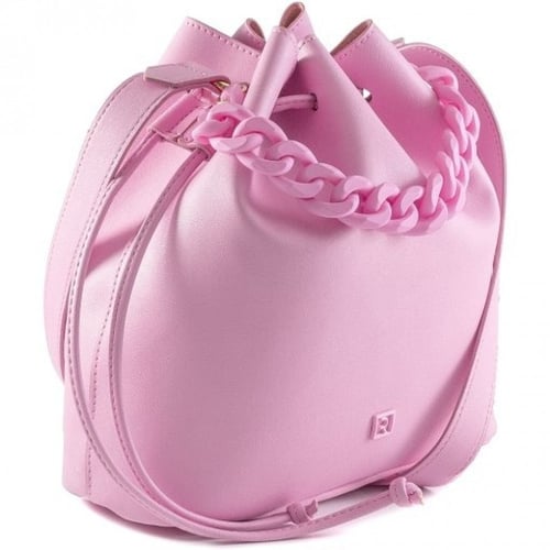 شنطة بينك نسائية بربطة