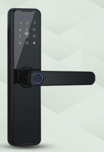 قفل باب ذكي خشب