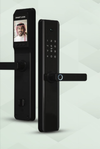 قفل ذكي لباب ألمنيوم مع كاميرا