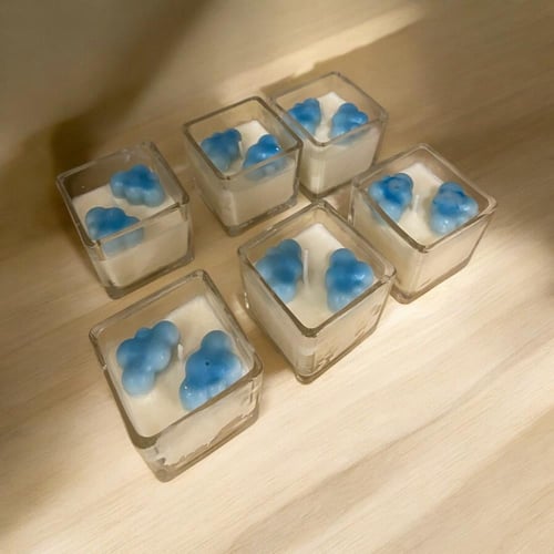 بكج استقبال شمعه دائريه مع 6 حبات شموع