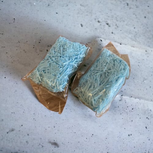 قصاصة ورقيه سماوي حبة واحده