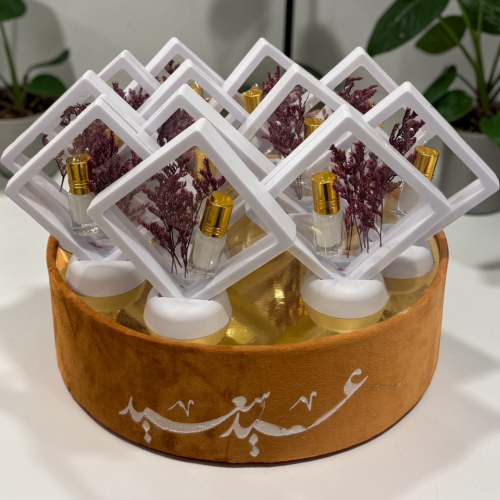 توزيعات المسك للعيد مع صينية ١٢ حبة
