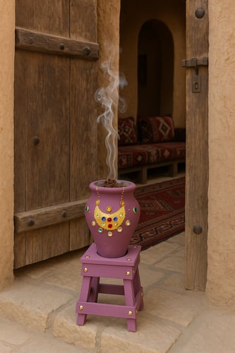 مبخرة تراثية بنفسجي