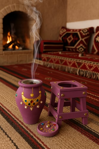 مبخرة تراثية بنفسجي