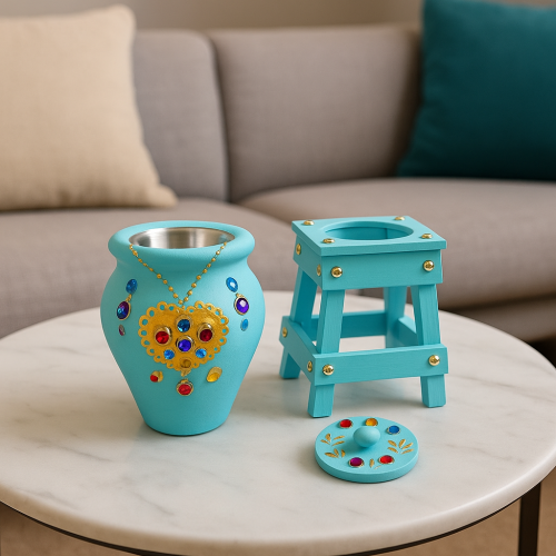 مبخرة تراثية تركواز