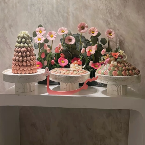 صينية تقديم فايبر دائري