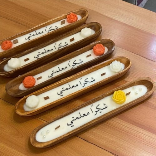 عرض شموع القارب هدية للمعلمة 5 حبات