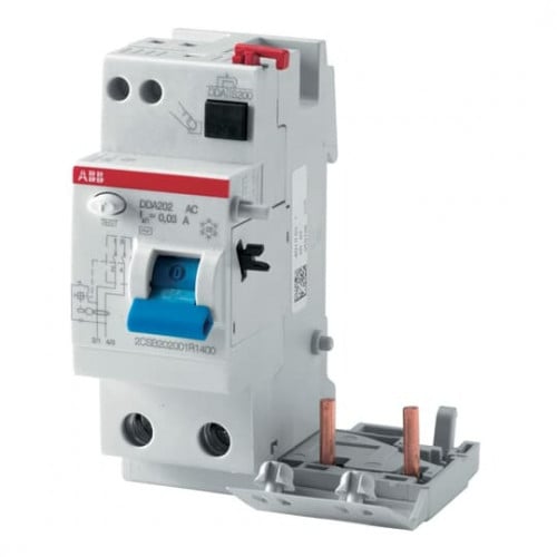 مفتاح 40 امبير 2 خط 30 ملم - RCBO 40A 2P 30MA