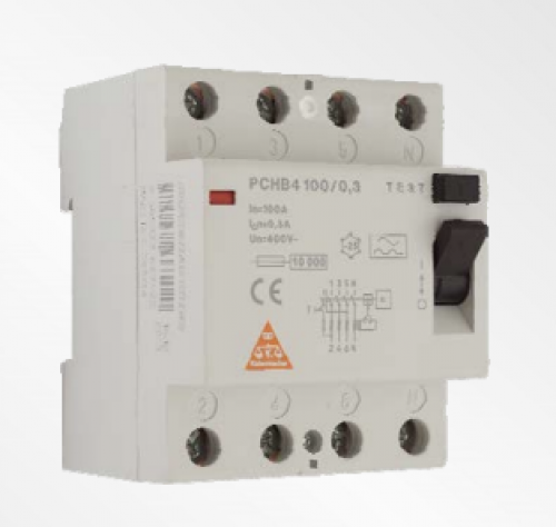 قاطع كهرباء - ELCB 16A 4P 300MA 400V 60HZ