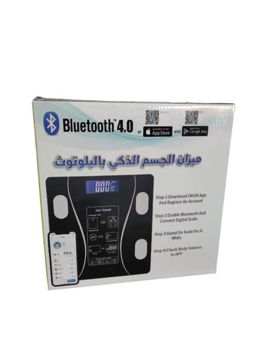 ميزان الجسم الذكي بالبلوتوث الالكترونى موديل SF400