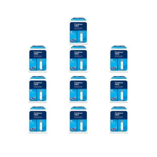 10 حبات شرائط قياس السكر بالدم كونتور نيكست 50 شري...