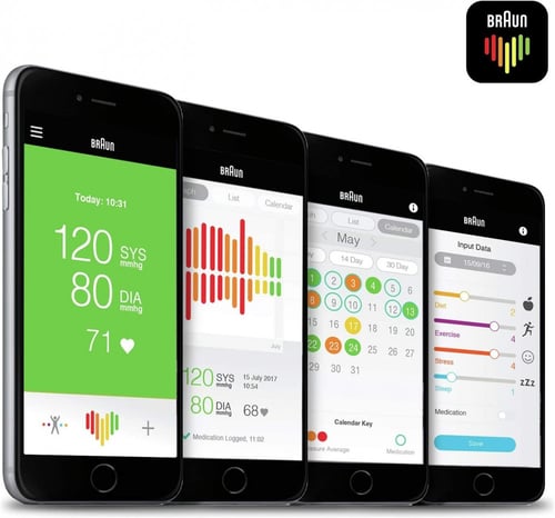 جهاز مراقبة ضغط الدم الكتروني من الذراع ( 2 كف ) ا...