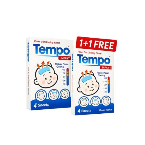 كمادات جل خافضة للحرارة للاطفال من عمر عام