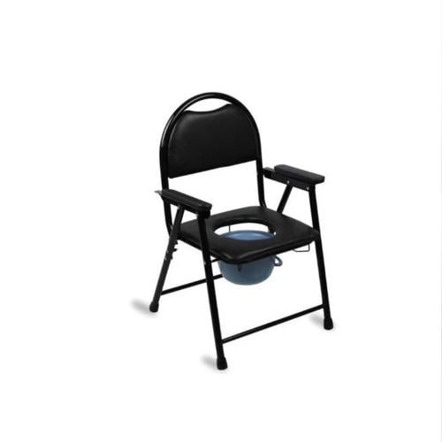 كرسي حمام جلد بظهر ومساند للذراعين Dorra JL8996