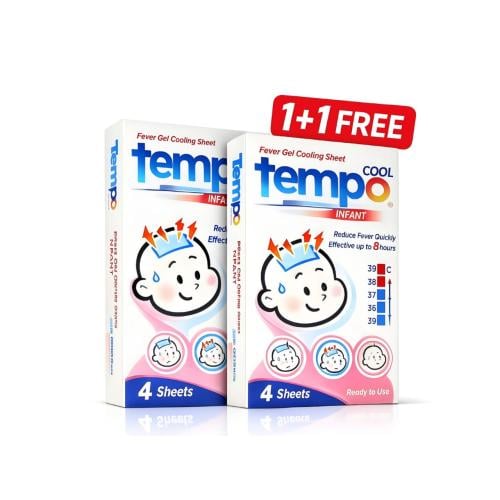 عرض 2 علبة كمادات جل خافضة للحرارة للاطفال حديثي ا...