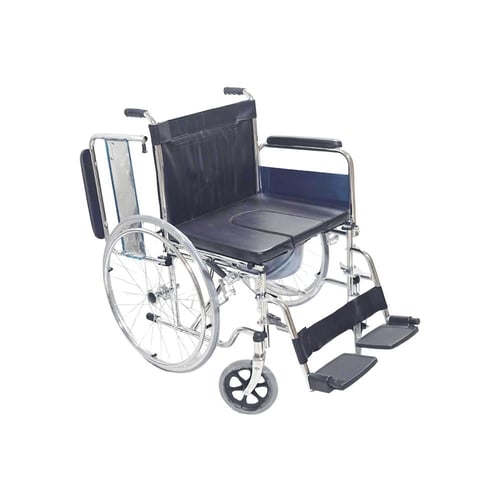 كرسي حمام متحرك بمقعد حرف U واسع 20 انش Dorra JL68...