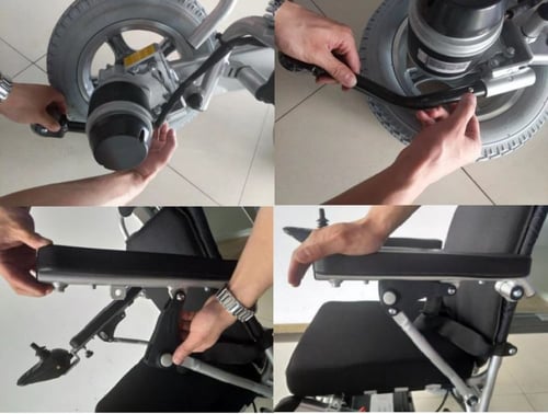 كرسي متحرك كهربائي اوتوماتيكي بالكامل Dorra JL155