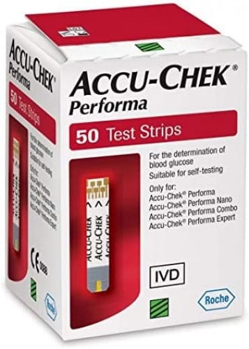 شرائط اختبار قياس السكر في الدم من اكيو تشيك بيرفو...