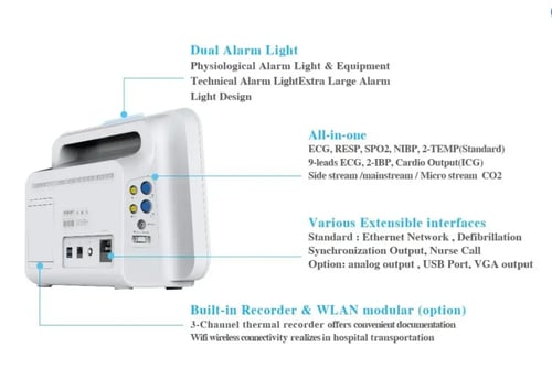 شاشة مراقبة العمليات الحيوية Monitor Yonker YK-800...