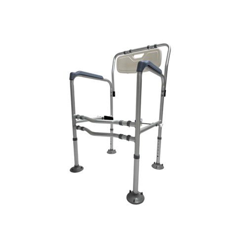 مسند حمام افرنجي المونيوم مع مسند ظهر DORRA JL7955...