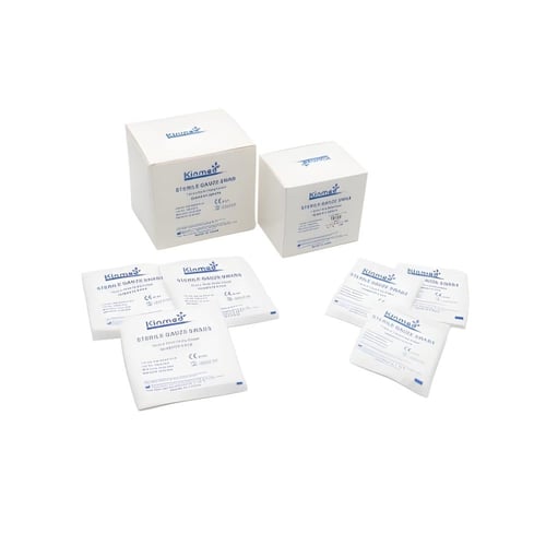 شاش طبي معقم كينميد مقاس 5 * 5