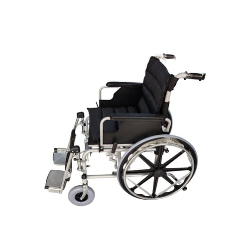 كرسي متحرك عريض بمقعد واسع 22 انش مع ساند ارجل JL9...