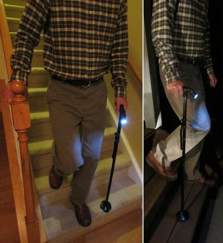 عصا مشى قابلة للطي بمصباح ليلي Dorra JL9274L