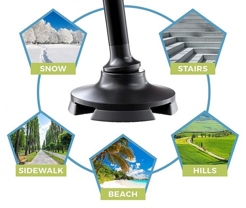 عصا مشى قابلة للطي بمصباح ليلي Dorra JL9274L