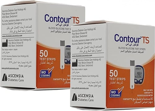 شرائط قياس السكر بالدم كونتور تى اس - 50 شريط - Co...