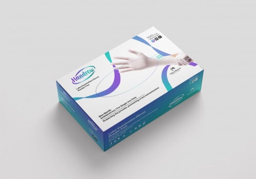 قفازات فحص لاتكس بدون بودرة - بوكس به 100 حبه - مق...