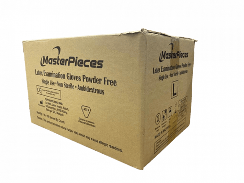 كرتون قفازات أبيض لاتكس بدون بودرة غير معقمة مقاس...