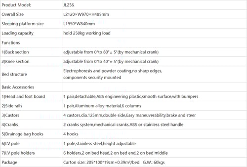 ستيكيا سرير طبي يدوي حركتان - Stekia JL256C + مرتب...