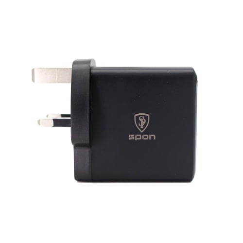 شاحن جداري 4 منافذ من SPON بقوة 100 واط – موديل Ga...