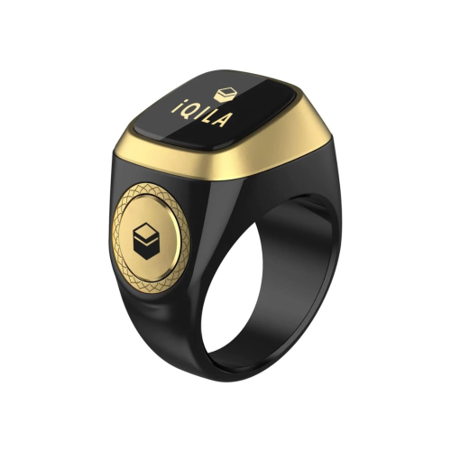 خاتم ذكر اسود بشاشة LED واتصال بلوتوث - تذكيرك الذ...