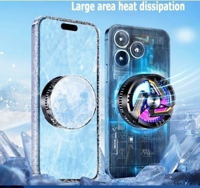 شاحن مغناطيسي مع مروحة تبريد قوية الاصدار الحديث