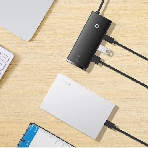 موزع باسيوس للمنافذ الستة من نوع C سلسلة لايت مع م...