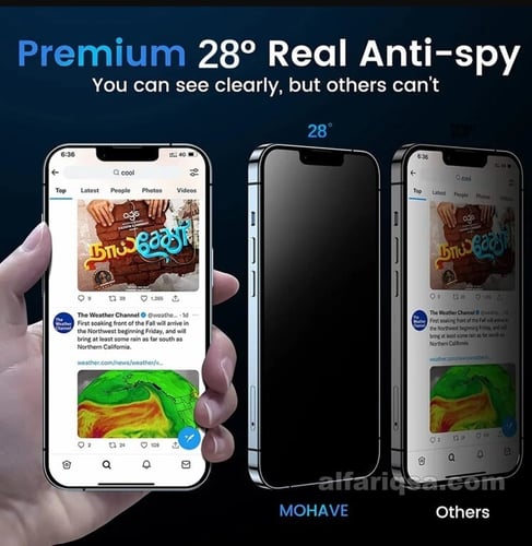 حماية شاشة أيفون ماجيك الفاخرة للتركيب السهل من اي...