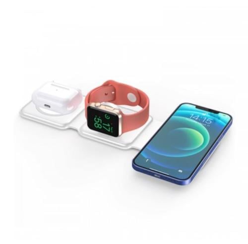 منصة شحن لاسلكي مغناطيسي قابل للطي 3 في 1