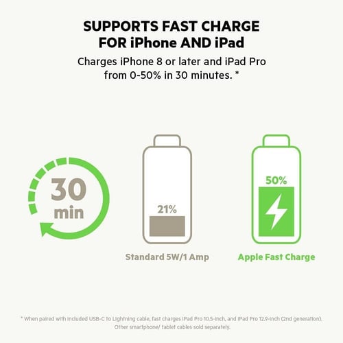 فيش تايب سي بلكن belkin 20W ابيض